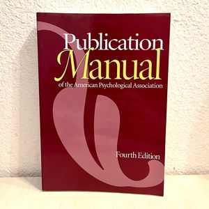 Publication Manual of the APA 4th Edition. New NWT